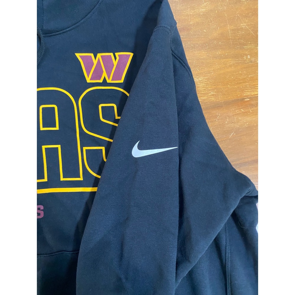 NWT Nike Washington Commanders Hoodie Mens Medium Black NFL Team Apparel Graphic - Picture 4 of 12